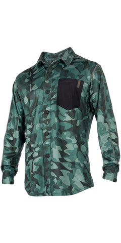 Mystic Shred Blouse Quickdry L/S men green allover